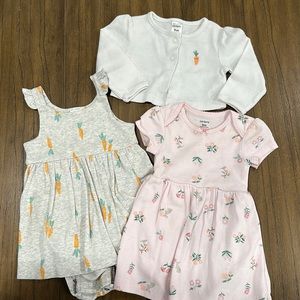 Carter’s Baby Girl Easter Dresses & Cardigan